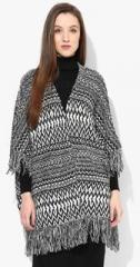 Dorothy Perkins Black/Ivory Aztec Knit Blanket women