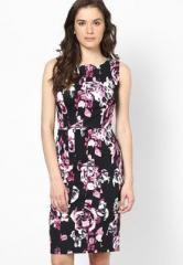 Dorothy Perkins Black Rose Print Pencil Dress women