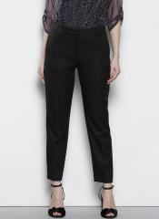 Dorothy Perkins Black Slim Fit Self Design Trouser women