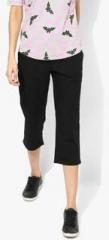 Dorothy Perkins Black Solid Capri women