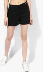 Dorothy Perkins Black Solid Shorts women