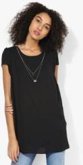 Dorothy Perkins Black Solid Tunic women