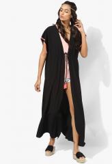 Dorothy Perkins Black Stitch Jacket With Neon Trim And Tassels women