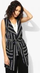 Dorothy Perkins Black Striped Sleeveless Jacket women