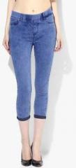 Dorothy Perkins Blue Eden Crop Jeans women