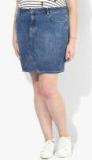 Dorothy Perkins Blue Solid Skirt women