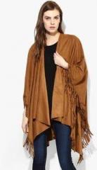 Dorothy Perkins Brown Solid Shrug women