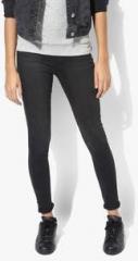 Dorothy Perkins Dark Grey Washed Mid Rise Regular Jeggings women