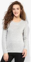 Dorothy Perkins Grey Embellished Sweater women