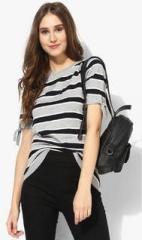 Dorothy Perkins Grey Striped T Shirt women