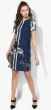 Dorothy Perkins Navy Blue Coloured Printed Shift Dress Women