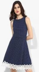 Dorothy Perkins Navy Blue Coloured Solid Shift Dress women