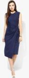 Dorothy Perkins Navy Blue Manipulated Bodycon Dress Women