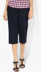 Dorothy Perkins Navy Cotton Poplin Crop Trouser women