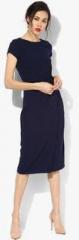 Dorothy Perkins Navy Manipulated Dress women