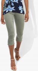 Dorothy Perkins Olive Soild Mid Rise Skinny Fit Jeans women