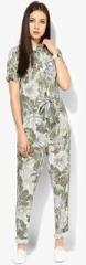 Dorothy Perkins Olive Tropical Boilersuit women