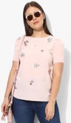 Dorothy Perkins Peach Embroidered Blouse women