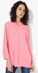 Dorothy Perkins Pink Button Side Shirt women