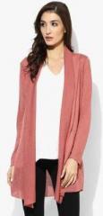 Dorothy Perkins Pink Crochet Stitch Hem Shrug women