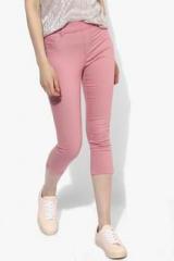 Dorothy Perkins Pink Solid Jeggings women