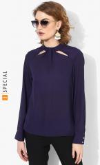 Dorothy Perkins Purple Solid Top women