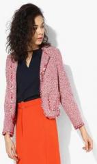 Dorothy Perkins Red Boucle Boxy Shrug women