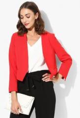 Dorothy Perkins Red Solid Summer Jacket women