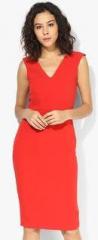 Dorothy Perkins Red V Front Pencil Dress women