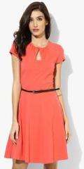 Dorothy Perkins Rose Keyhole Belted Dress women