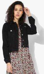 Dorothy Perkins Washed Black Denim Jacket women