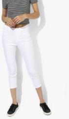 Dorothy Perkins White Eden Ultra Soft Crop Jeggings women