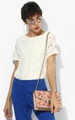 Dorothy Perkins White Self Pattern Blouse women