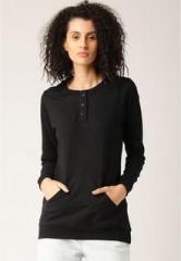 Dressberry Black Solid Hoody women