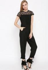 Dressberry Black Solid Jumpsuit women