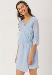 Dressberry Blue Solid Jumpsuit women