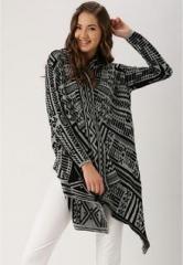 Dressberry Grey Printed Shrug women