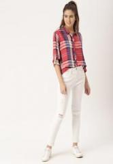 Dressberry Red Checked Shirt women