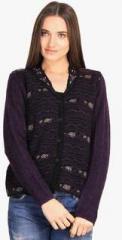 Duke Purple Embellished Sweater women