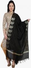 Dupatta Bazaar Black Printed Dupatta women