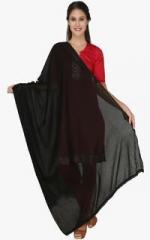 Dupatta Bazaar Black Solid Dupatta women