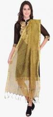 Dupatta Bazaar Golden Striped Dupatta women