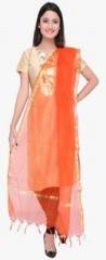 Dupatta Bazaar Orange Solid Dupatta women