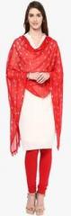 Dupatta Bazaar Red Printed Dupatta women