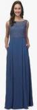 Eavan Blue Embellished Maxi Dress women