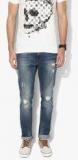 Ed Hardy Blue Mid Rise Slim Fit Jeans men