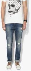 Ed Hardy Blue Mid Rise Slim Fit Jeans men