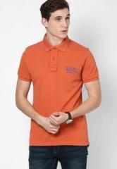 Ed Hardy Orange Polo T Shirt men