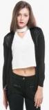 Elle Black Solid Summer Jacket women