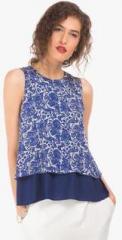 Elle Blue Printed Blouse women